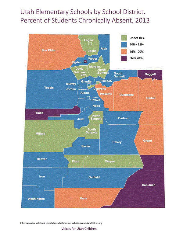 Chronic Absence Utah Map Page 3